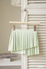 LE34 - Chân váy xếp ly tầng chéo