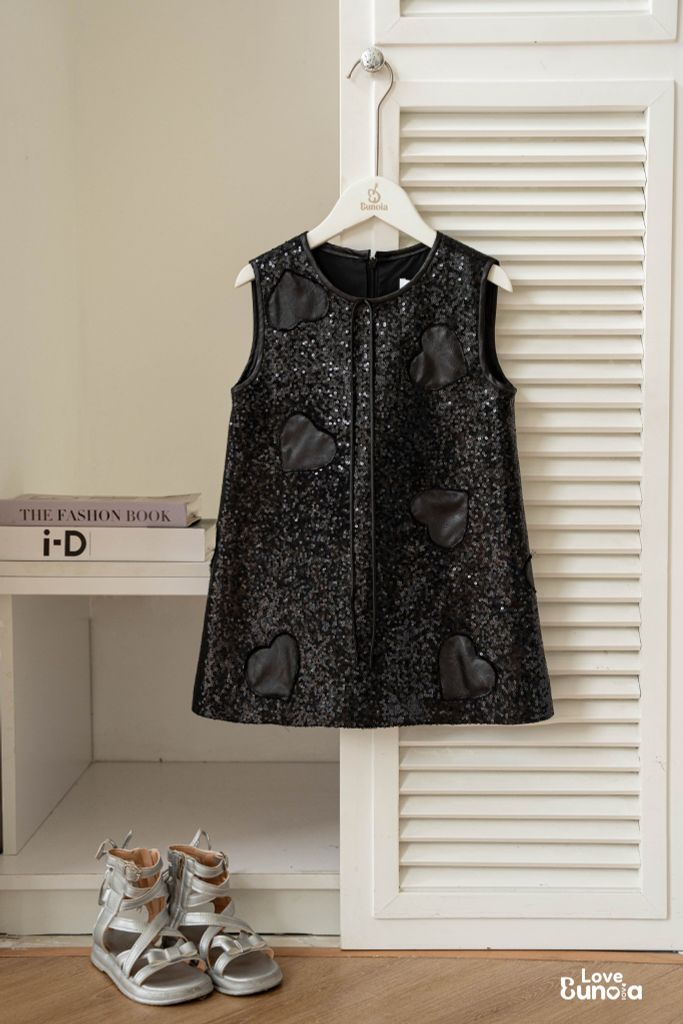LE21 - Váy Sequin sát nách cho bé gái