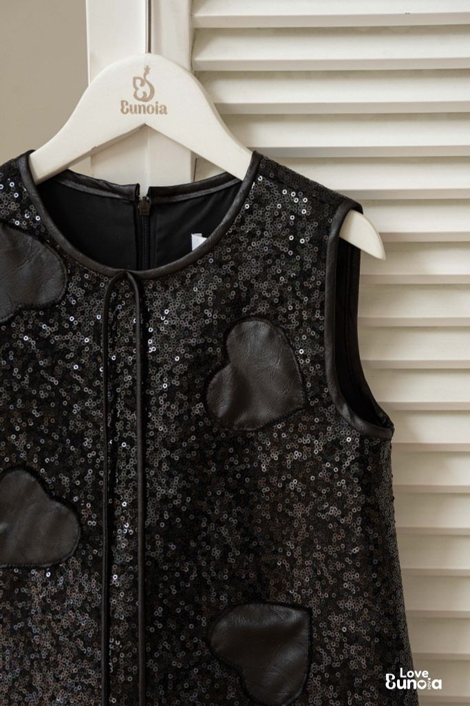 LE21 - Váy Sequin sát nách cho bé gái