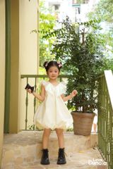 LE39 - Váy bí cổ bèo cho bé gái
