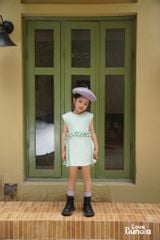 LE36 - Váy liền cotton cutout cho bé gái