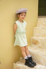 LE36 - Váy liền cotton cutout cho bé gái
