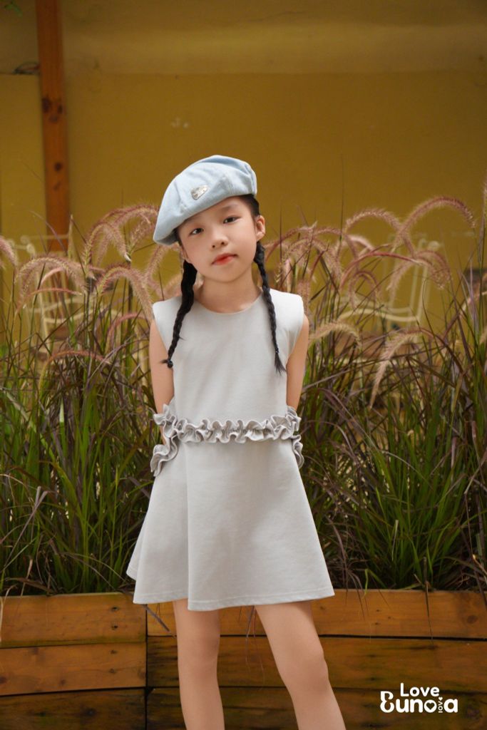 LE36 - Váy liền cotton cutout cho bé gái