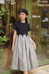 LE37 - Váy dài nhều múi cho bé gái
