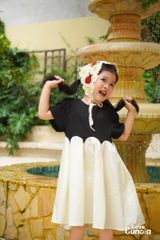 LE37 - Váy dài nhều múi cho bé gái