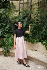 LE37 - Váy dài nhều múi cho bé gái