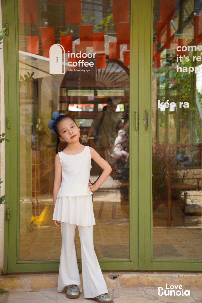 LE33 - Quần váy ống loe dài cho bé gái