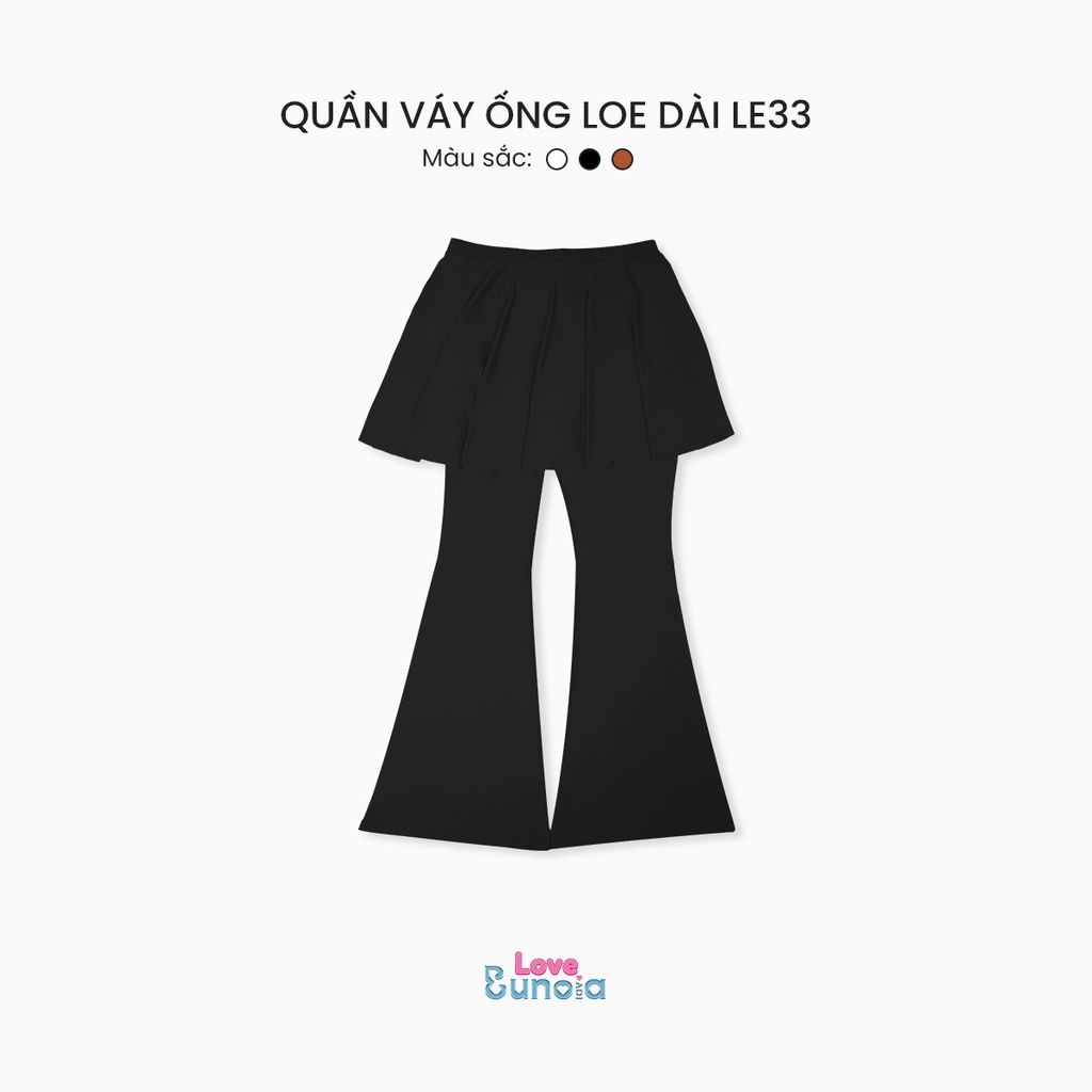 LE33 - Quần váy ống loe dài cho bé gái