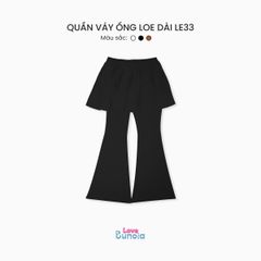 LE33 - Quần váy ống loe dài cho bé gái