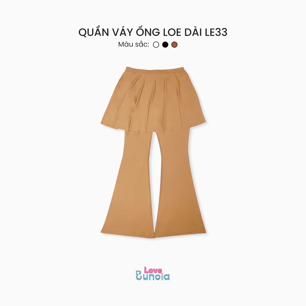 LE33 - Quần váy ống loe dài cho bé gái