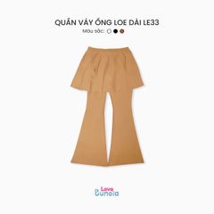 LE33 - Quần váy ống loe dài cho bé gái