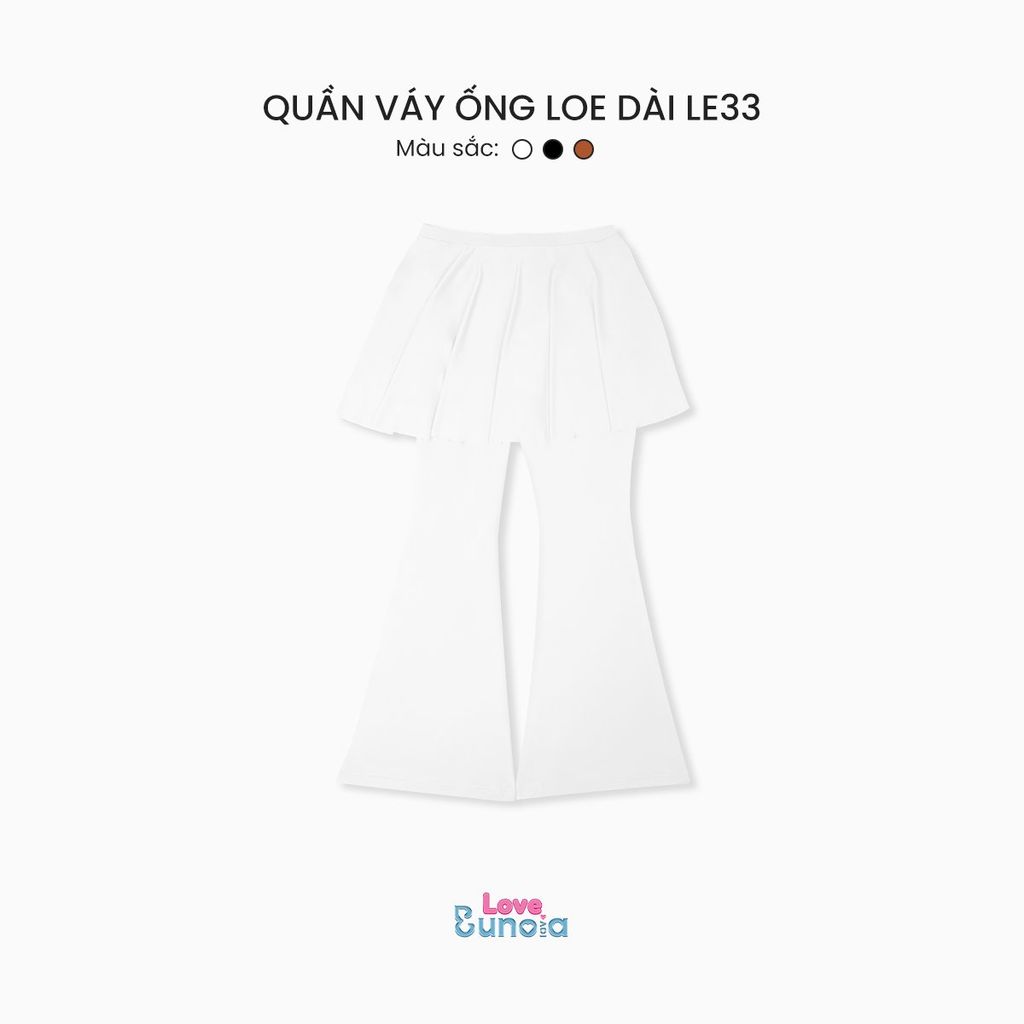 LE33 - Quần váy ống loe dài cho bé gái