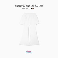 LE33 - Quần váy ống loe dài cho bé gái
