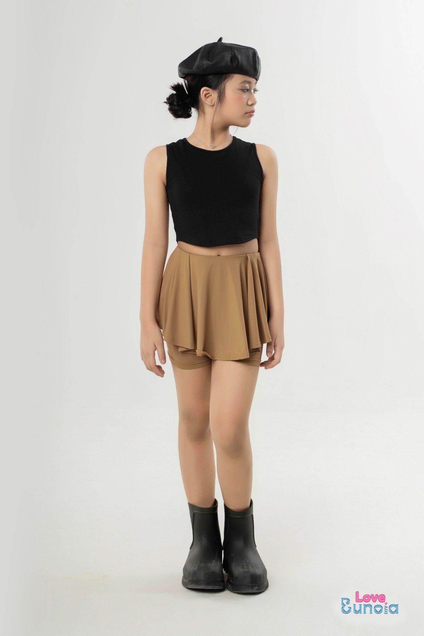 LE31 - Áo croptop sát nách cho bé gái