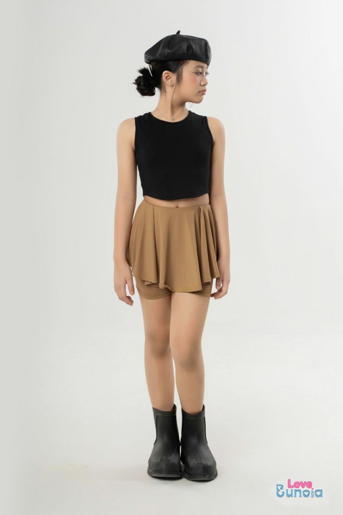 LE31 - Áo croptop sát nách cho bé gái