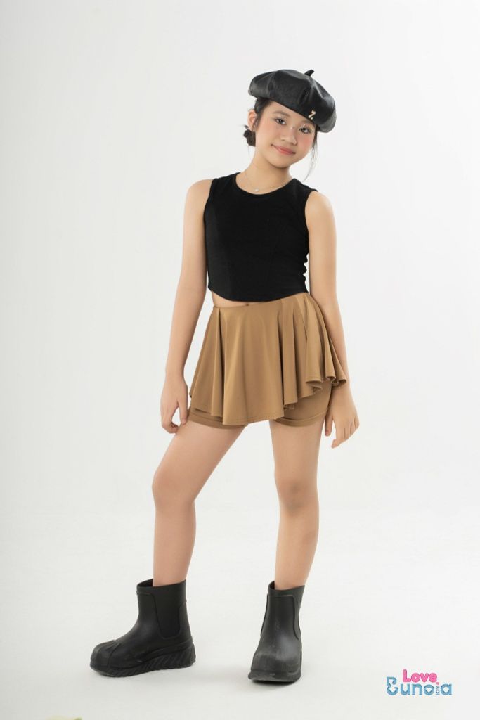 LE31 - Áo croptop sát nách cho bé gái