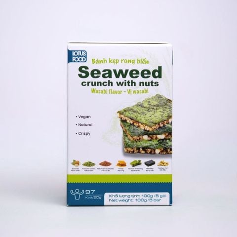 Seaweed Crunch with Nuts Wasabi Flavor
