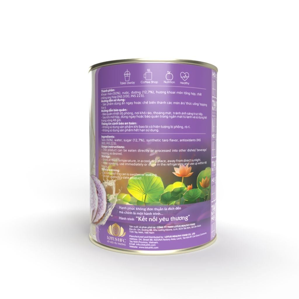 Taro In Syrup - Mô tả chi tiết