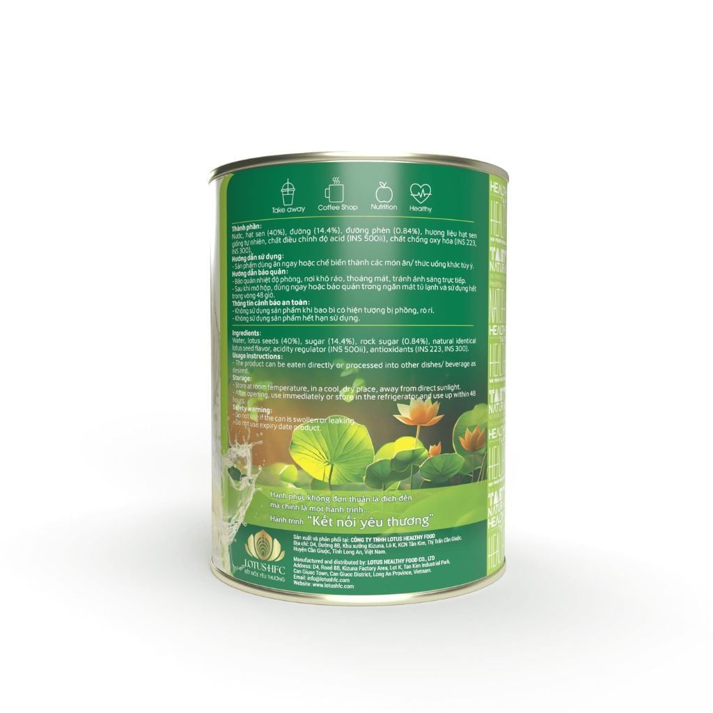 Lotus Seeds In Syrup - Mô tả chi tiết