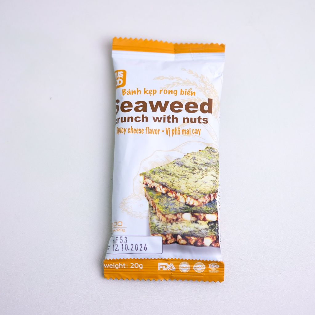 BÁNH KẸP RONG BIỂN VỊ PHÔ MAI CAY