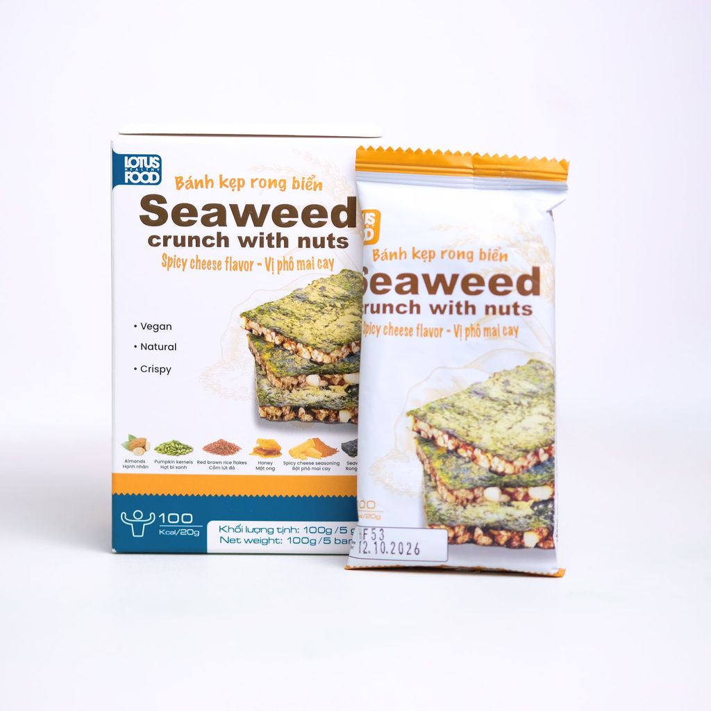 BÁNH KẸP RONG BIỂN VỊ PHÔ MAI CAY