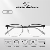  Gọng kính Kim loại Vuông Lớn Nam nữ Unisex SGNew 34764 