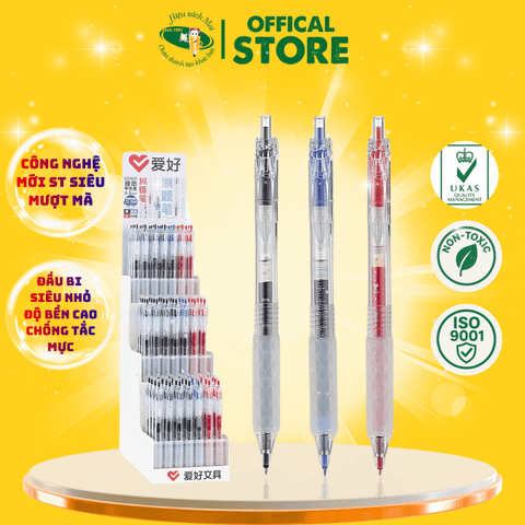  Bút gel Aihao ngòi 0.5mm GP4441 Chính Hãng - Có Tại Hiệu Sách Mai 