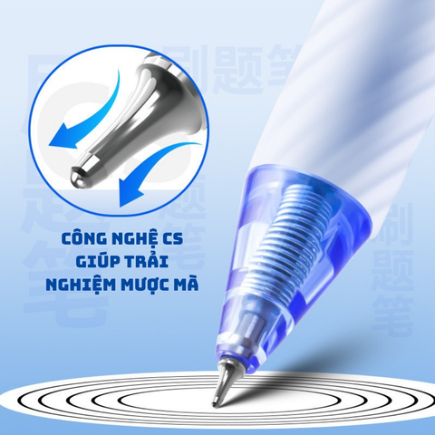  Bút gel Aihao ngòi 0.5mm 2572 Chính Hãng - Có Tại Hiệu Sách Mai 