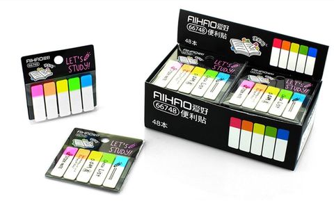  Giấy phân trang Aihao 5 màu 66748 (48) 