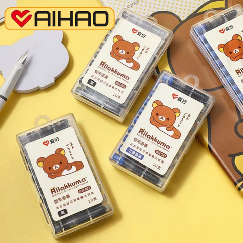  Bộ 20 ống mực AIHAO INK021 Chính Hãng - Có Tại Hiệu Sách Mai 