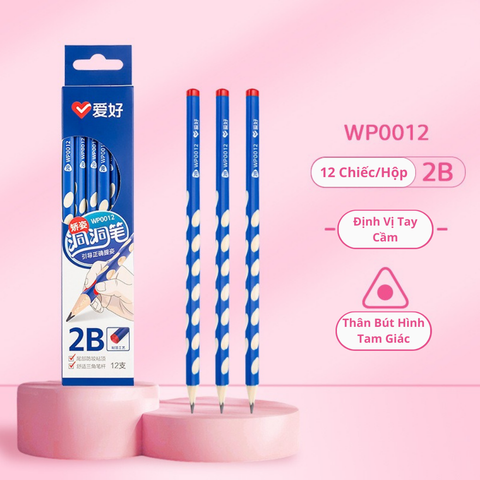  Bút chì 2B/HB Aihao WP0011, WP0012, WP0013, WP0014 Chính Hãng - Có Tại Hiệu Sách Mai 