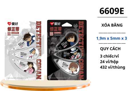  Xoá băng AIHAO hình Conan (3 cái/vỉ) 5mmx1,9m 6609E (24/432) 