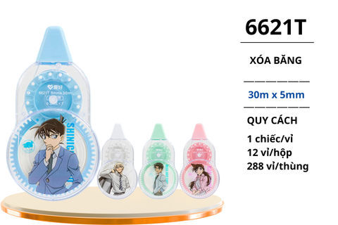  Xoá băng Aihao hình Conan 30m*5mm 6621T(12/288) 