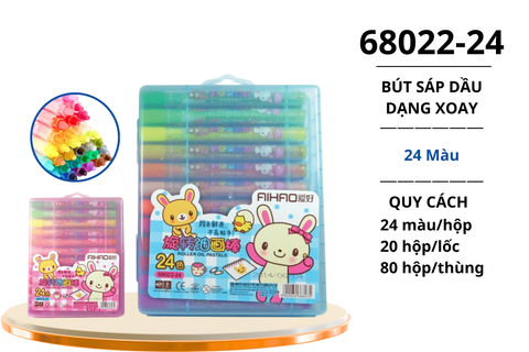  Sáp dầu Aihao 24 màu 68022-24 