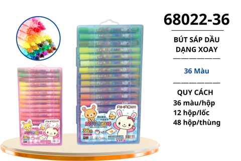  Sáp dầu Aihao 36 màu 68022-36 