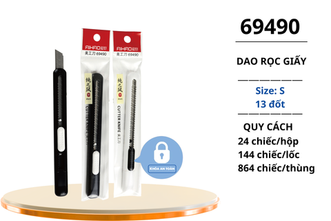  Dao rọc giấy VP 9mm AIHAO 69490 (24/864) 