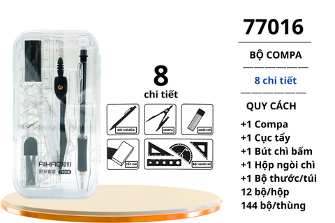  Bộ Compa Aihao 5 chi tiết 77016 