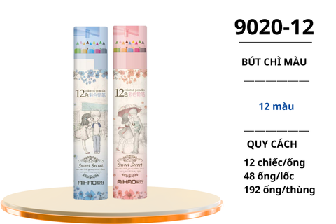  Bút chì 12 màu AIHAO 9020 (192) 