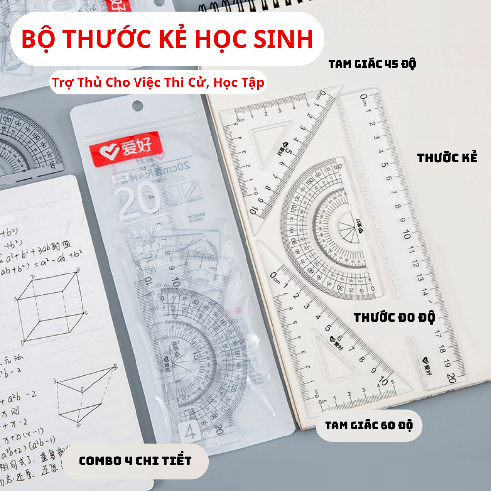  Bộ Eke Aihao 20cm RL4041 Chính Hãng - Có Tại Hiệu Sách Mai 