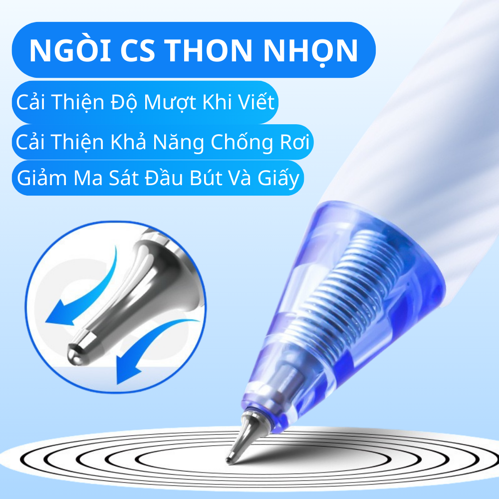  Bút gel Aihao ngòi 0.5mm 2572 Chính Hãng - Có Tại Hiệu Sách Mai 