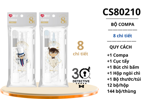  Bộ Compa Aihao 5 chi tiết hình Conan CS80210 (12/144) 