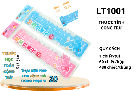  Thước kẻ nhựa nhiều màu HS 20cm AIHAO LT1001 (60/480) 