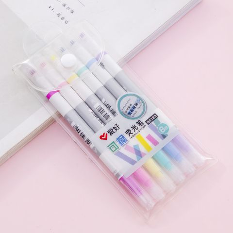  Bút nhớ dòng xóa được AIHAO 64123 ( 6 cây/vỉ) Chính Hãng - Có Tại Hiệu Sách Mai 