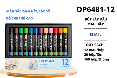  Phấn sáp dầu hình thần thú AIHAO OP6481 12 màu (160) 