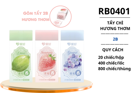  Tẩy trắng 2B Aihao hình trái cây RB0401 (20/400/800) 