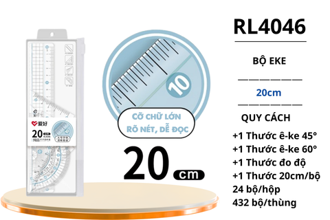  Bộ Eke nhựa 20cm AIHAO RL4046 (24/432) 