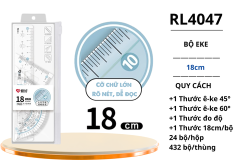  Bộ Eke nhựa 18cm AIHAO RL4047 (24/432) 