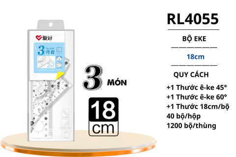 Bộ Eke Aihao 18cm RL4055 (24/432) 