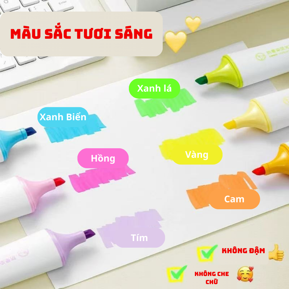  Bút nhớ dòng chống nhòe AIHAO HM5272 Chính Hãng - Có Tại Hiệu Sách Mai 