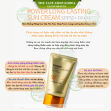  Kem chống nắng lâu trôi THEFACESHOP NATURAL SUN ECO POWER LONG LASTING SUN CREAM SPF50+ PA+++ 